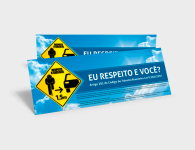 Adesivo de Parachoque em Vinil 32x45 - 4x0 - 50 unid