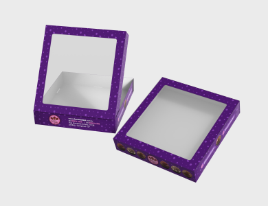 Caixa Multiuso com Visor Supremo 300g sem Película Antigordura 20x21x3,8cm - 4x0 - 50 unid