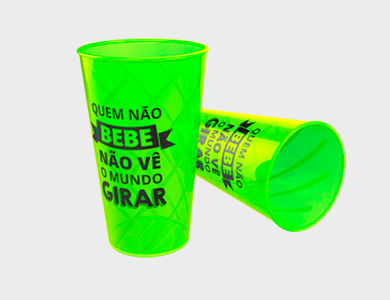 Copo Tornado 540ml - 1 Cor de Impressão - 1x1 - 10 unid