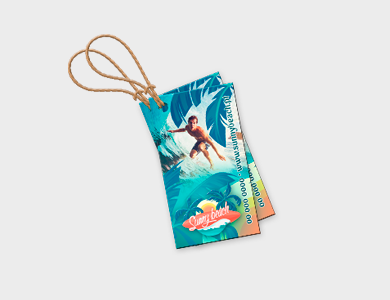 Tag Couchê 300g Verniz Total Frente 5x9cm - 4x0 - 250 unid