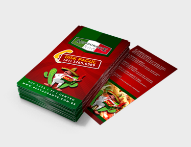 Folder/Filipeta Couchê 80g Sem Verniz 10x21cm - 4x4 - 30000 unid