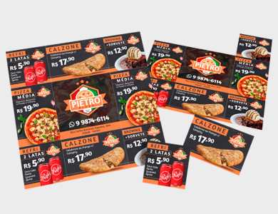 Folha Cupom de Desconto Couchê 150g  Sem Verniz 9 Espaços 21x21 cm - 4x0 - 5000 unid