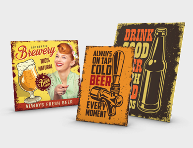 Kit de Quadros Decorativos em MDF 6mm 30x40cm - 4x0 - 1 unid