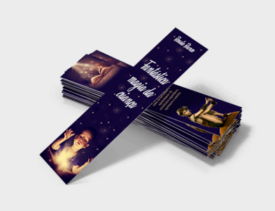 Marcador de Página Couchê 300g Verniz Total Frente 5x27cm - 4x4 - 250 unid