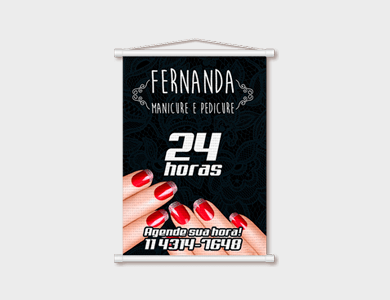 Mini Banner 280g 20x60cm - 4x0 - 500 unid