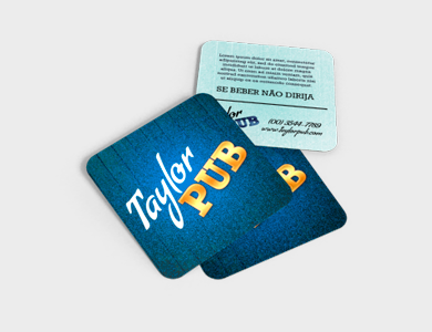 Porta Copos Redondo Couchê 300g Sem Verniz 8,5x8,5 cm - 4x4 - 1000 unid